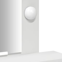 Berkfield Home Dressing Table with LED Lights¬†White 50x41x140 cm in White - Size: 50 x 41 x 140 cm - thumbnail 9