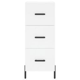 Berkfield Home Highboard White 34.5x34x180 cm Engineered Wood - thumbnail 6