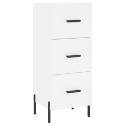 Berkfield Home Highboard White 34.5x34x180 cm Engineered Wood - thumbnail 5