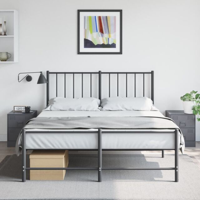 Berkfield Home Bedside Cabinets 2 pcs Anthracite 34.5x39x44 cm Steel in Black - image 1