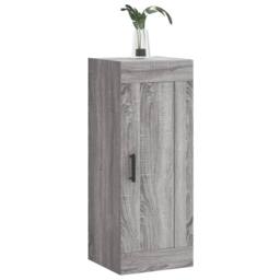 Berkfield Home Wall Mounted Cabinet Grey Sonoma 34.5x34x90 cm Engineered Wood - thumbnail 4