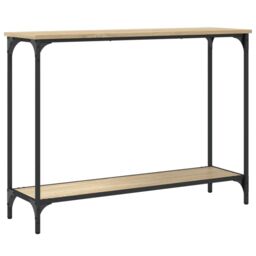 Berkfield Home Console Table Sonoma Oak 101x30.5x75 cm Engineered Wood in Brown - thumbnail 6