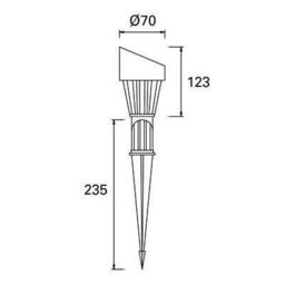 Netlighting Minimal Green LED 3 Light Outdoor Spotlight Black IP65 - thumbnail 2