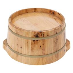 Nordara Wooden Foot Soak Basin Bath Bucket Spa Feet Soaking Tub in Beige - thumbnail 4