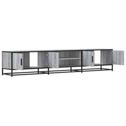 Berkfield Home TV Cabinet Grey Sonoma 210x35x41 cm Engineered Wood - Size: 210 x 35 x 41 cm - thumbnail 7