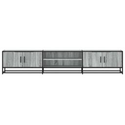 Berkfield Home TV Cabinet Grey Sonoma 210x35x41 cm Engineered Wood - Size: 210 x 35 x 41 cm - thumbnail 4