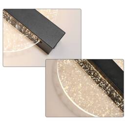 Pheashine Black 20cm Round LED Wall Light 12W Dimmable 3000K-6000K Acrylic - thumbnail 4