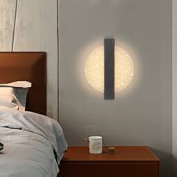 Pheashine Black 20cm Round LED Wall Light 12W Dimmable 3000K-6000K Acrylic - thumbnail 5
