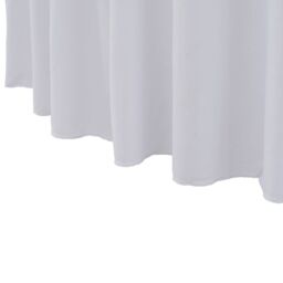 Berkfield Home 2 pcs Stretch Table Covers with Skirt 180x74 cm White - thumbnail 3