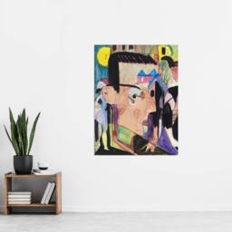 "Artery8 Abstract Self Portrait Ernst Ludwig Kirchner Wall Art Poster Print - Size: W12"" x H16""" - thumbnail 4