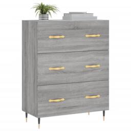 Berkfield Home Sideboard Grey Sonoma 69.5x34x90 cm Engineered Wood - thumbnail 3