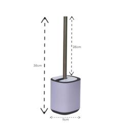 Showerdrape Echo Blue Steel Toilet Brush & Holder in Lilac - thumbnail 2