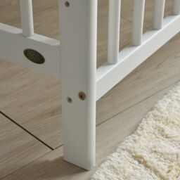 MCC Direct CozyCubs Wooden Baby Cot Crib with Mattress Brooklyn in White - Size: 1 Pack - thumbnail 4