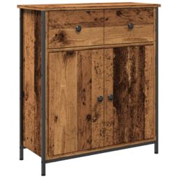 Berkfield Home Sideboard Old Wood 70x41x56 cm Engineered Wood in Brown - Size: 70 x 41 x 56 cm - thumbnail 2