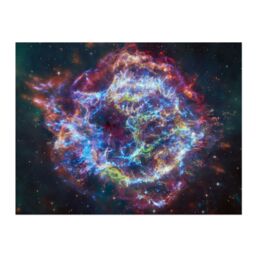 "Artery8 NASA James Webb Telescope Cassiopeia A (Cas A) Composite Art Print - Size: W18"" x H24""" - thumbnail 1