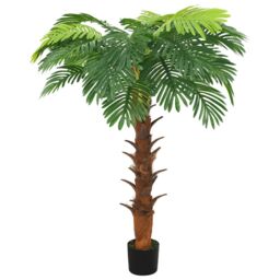 Berkfield Home Artificial Cycas Palm with Pot 160 cm Green - thumbnail 1