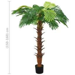 Berkfield Home Artificial Cycas Palm with Pot 160 cm Green - thumbnail 6