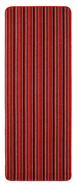 THE RUGS Washable All-Purpose Nonslip Mats Stripe Design 112 in Red - Size: 67 cm x 100 cm - image 1