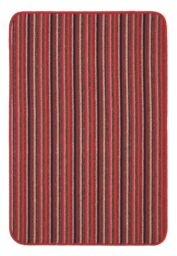 THE RUGS Washable All-Purpose Nonslip Mats Stripe Design 112 in Red - Size: 67 cm x 100 cm - thumbnail 2
