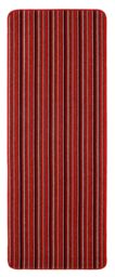 THE RUGS Washable All-Purpose Nonslip Mats Stripe Design 112 in Red - Size: 67 cm x 100 cm