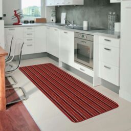 THE RUGS Washable All-Purpose Nonslip Mats Stripe Design 112 in Red - Size: 67 cm x 100 cm - thumbnail 6