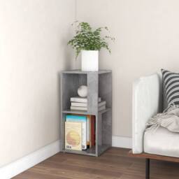 Berkfield Home Corner Cabinet Concrete Grey 33x33x67 cm Engineered Wood - Size: 33 x 33 x 67 cm - thumbnail 2