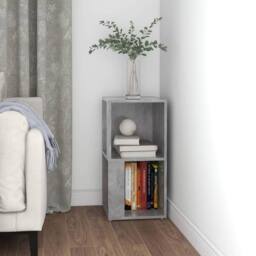Berkfield Home Corner Cabinet Concrete Grey 33x33x67 cm Engineered Wood - Size: 33 x 33 x 67 cm - thumbnail 3