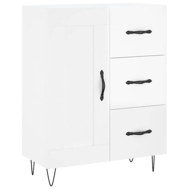 Berkfield Home Sideboard High Gloss White 69.5x34x90 cm Engineered Wood - image 1