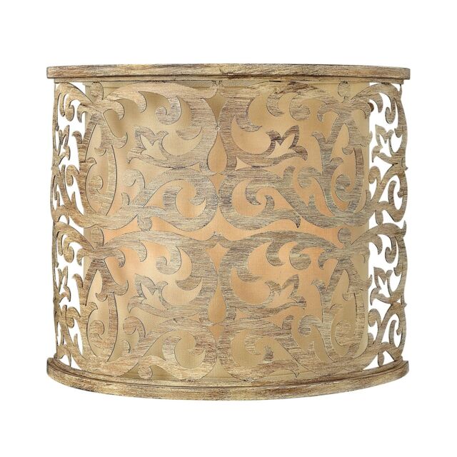 Loops Twin Wall Light Sconce Brushed Champagne LED E14 60W Bulb