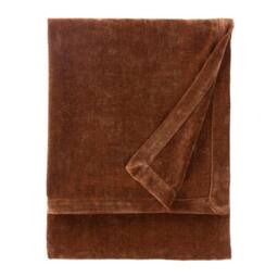 Yard Heavy Chenille Velvet Throw in Tan - Size: 130 cm x 180 cm - thumbnail 2
