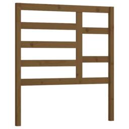 Berkfield Home Bed Headboard Honey Brown 81x4x104 cm Solid Wood Pine - Size: 81 x 4 x 104 cm - thumbnail 1