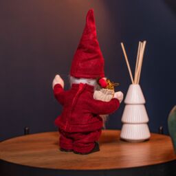 Samuel Alexander 28cm Battery Operated Walking Christmas Musical Gonk in Red - thumbnail 5