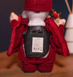Samuel Alexander 28cm Battery Operated Walking Christmas Musical Gonk in Red - thumbnail 6
