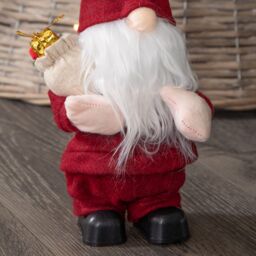 Samuel Alexander 28cm Battery Operated Walking Christmas Musical Gonk in Red - thumbnail 7