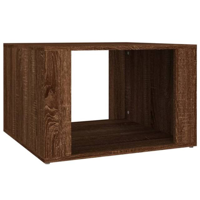 Berkfield Home Bedside Table Brown Oak 57x55x36 cm Engineered Wood - Size: 57 x 55 x 36 cm - image 1