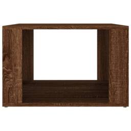 Berkfield Home Bedside Table Brown Oak 57x55x36 cm Engineered Wood - Size: 57 x 55 x 36 cm - thumbnail 5