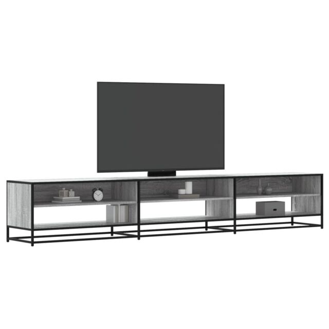 Berkfield Home TV Cabinet Grey Sonoma 270x40x46 cm Engineered Wood - Size: 270 x 40 x 46 cm - image 1