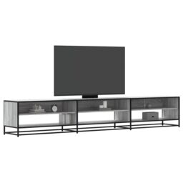 Berkfield Home TV Cabinet Grey Sonoma 270x40x46 cm Engineered Wood - Size: 270 x 40 x 46 cm - thumbnail 1