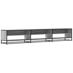 Berkfield Home TV Cabinet Grey Sonoma 270x40x46 cm Engineered Wood - Size: 270 x 40 x 46 cm - thumbnail 2