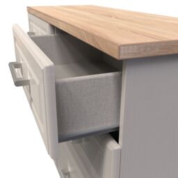 Ready Assembled 2 U Norfolk 6 Drawer Wide Chest (Ready Assembled) in Taupe - Size: Large - thumbnail 5