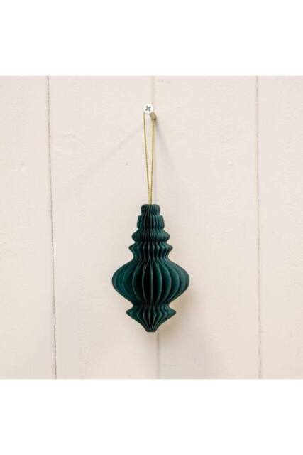 KDMD Set of 3 Dark Green Chandelier Baubles - image 1