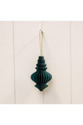 KDMD Set of 3 Dark Green Chandelier Baubles - thumbnail 1