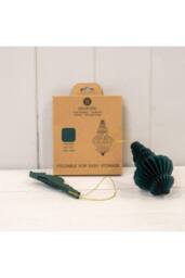 KDMD Set of 3 Dark Green Chandelier Baubles - thumbnail 3