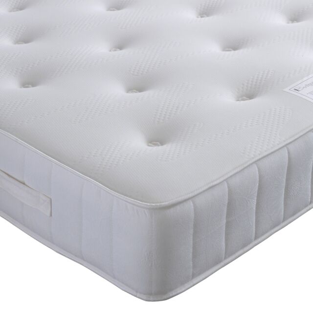 Bedmaster Memory Maestro Memory Foam Plush Velvet 4 Drawer Divan Set in Silver - Size: Double - image 1