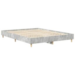 Berkfield Home Bed Frame No Mattress Concrete Grey 150x200 cm King Size Engineered Wood - thumbnail 7