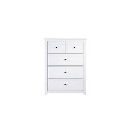 Wyld Haus Tralee White Washed Pine 3+2 Drawer Chest Solid Wood Storage - thumbnail 2