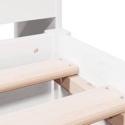 Berkfield Home Bookcase Bed without Mattress White 140x190 cm Solid Wood Pine - thumbnail 9