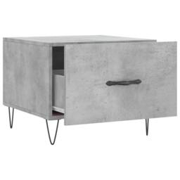 Berkfield Home Decorative Coffee Table Concrete Grey 50x50x40 cm Engineered Wood - Size: 50 x 50 x 40 cm - thumbnail 6