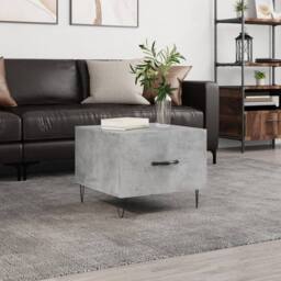 Berkfield Home Decorative Coffee Table Concrete Grey 50x50x40 cm Engineered Wood - Size: 50 x 50 x 40 cm - thumbnail 2