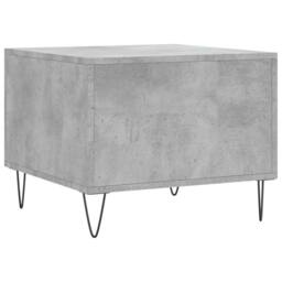 Berkfield Home Decorative Coffee Table Concrete Grey 50x50x40 cm Engineered Wood - Size: 50 x 50 x 40 cm - thumbnail 8